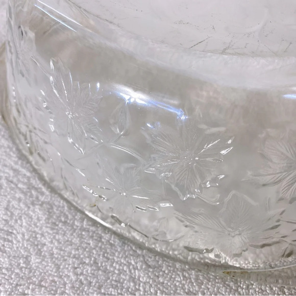 Vintage Fantasia By Princess House Textured Grapevine 6 qt Glass  Casserole Dish - Picture 11 of 14